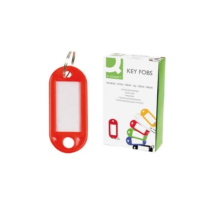 Porta Llaves Color Rojo Pack 100un