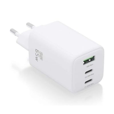 Cargador 65W Gan USB-A y USB-C