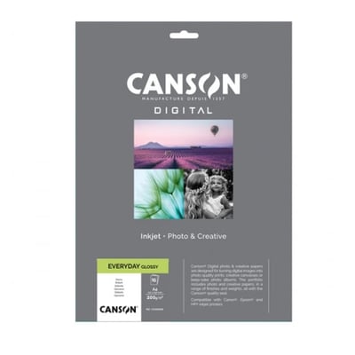 Papel Fotográfico Canson Everyday Glossy A4 15f