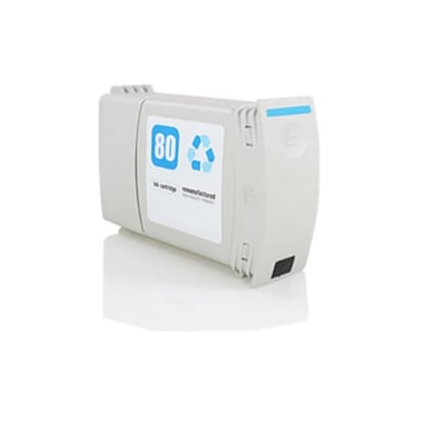 Tinteiro Compatível HP 80 350ml Ciano