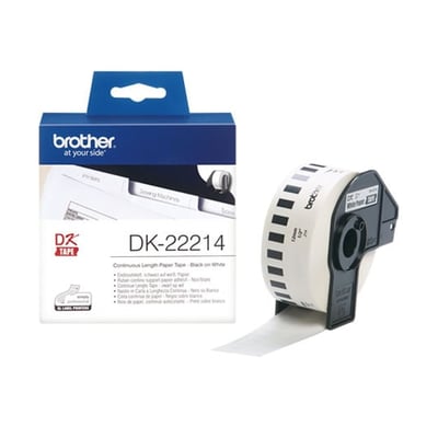 Cinta Orig. Brother Papel Cont. 12mmx30,48m Blanca