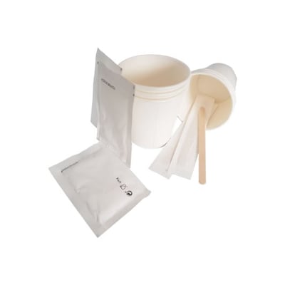 Kit Eco Friendly 100 Copos Papel/ Mexedor/ Açucar 