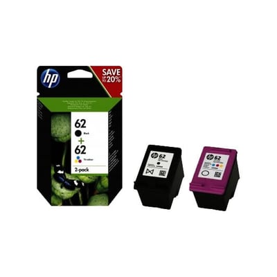 Cartucho de tinta Original HP 62 Pack - Negro + Color