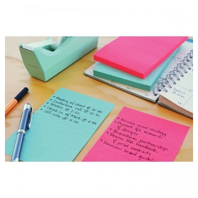 Bloco Adesivo Pos-it Pautado 101x152mm - 3un