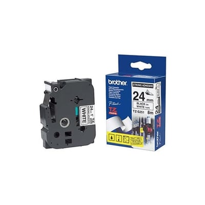 Fita Grav. Orig. Brother 9mmx8mts Transp./Preto