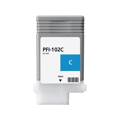 Tinteiro Compatível Canon PFI-102 Ciano