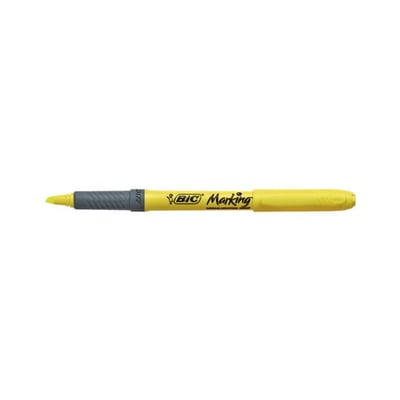 Marcadores BIC Marking Amarillo - 10un