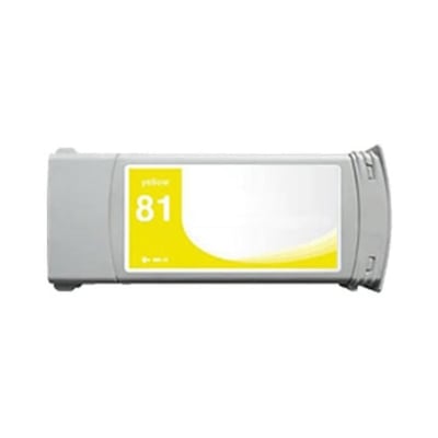 Tinteiro Compatível HP 81 (C4933A) Amarelo