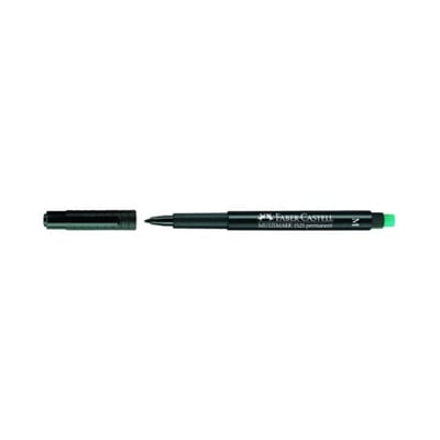 Marcador Faber-Castell Acetato Medio Negro Cx10