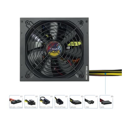 Fonte de Alimentação TooQ APOLO-650SP 650W 20+4 pin ATX