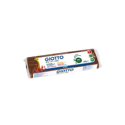 Plasticina Giotto Patplume 350gr - Marrón