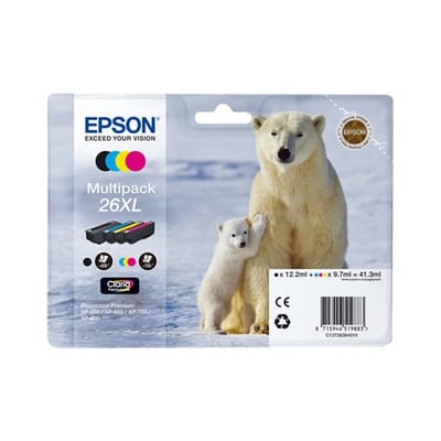 Tinteiro Original Epson T2636 Pack 4 cores XL