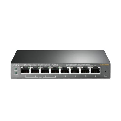 Switch TP-LINK TL-SG108PE Gerido L2 Gigabit Ethernet (10/100/1000) Power over Ethernet (PoE) - 8 portas