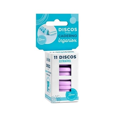 Recarga Caderno Inteligente 11 discos Malva