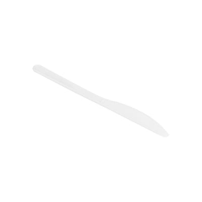 Facas Reutilizáveis 18cm Branco - 100un