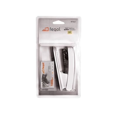 Agrafador Secretária 24/6 20 Folhas + Agrafos