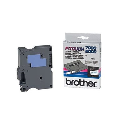 Fita Grav. Orig. Brother 12mmx15mts Branco/Ciano
