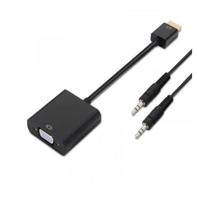 Adaptador HDMI a VGA 10cm + Jack 3.5