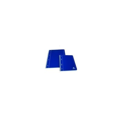 Cuaderno Espiral A5 Cuadrícula 80Hojas Azul