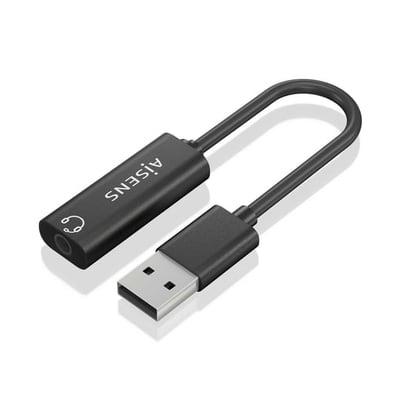 Adaptador USB-A para Audio Jack 3.5 mm 10cm