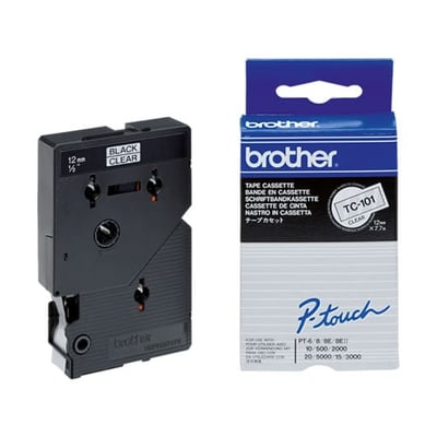 Fita Gravação Orig. Brother 12mmx7,7mts Tran/Preto