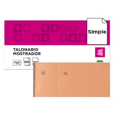 Bloco Numerado 50x110mm 100fls - Laranja