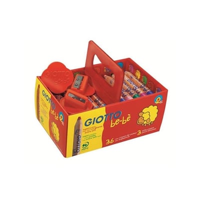 Lápices de Color Giotto be-bé 36un + 3 sacapuntas