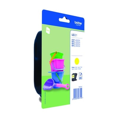 Cartucho de tinta Original Brother LC221 Amarillo