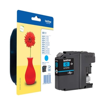 Tinteiro Original Brother LC121 Ciano
