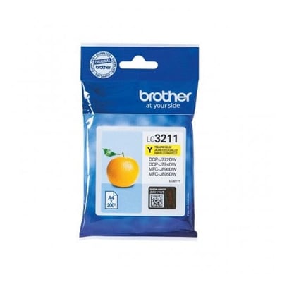 Tinteiro Original Brother LC3211 Amarelo