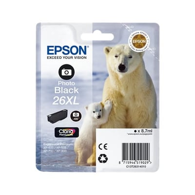 Cartucho de tinta Original Epson T2631 Negro Foto XL