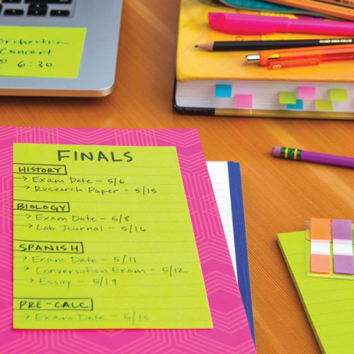 Bloco Adesivo Pos-it Pautado 101x152mm - 3un