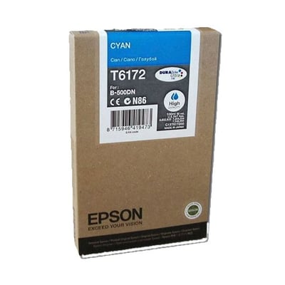 Cartucho de tinta Original Epson T6172 Cian Alta Cap.