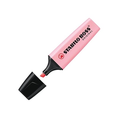 Marcador Stabilo Boss Pastel Rosa Blush - Pack 10