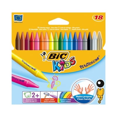 Lápices de Cera Bic Kids Plastidecor 18 Colores