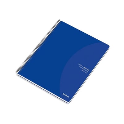 Caderno Espiral A4 Liso Ambar Azul 80Fls 1un