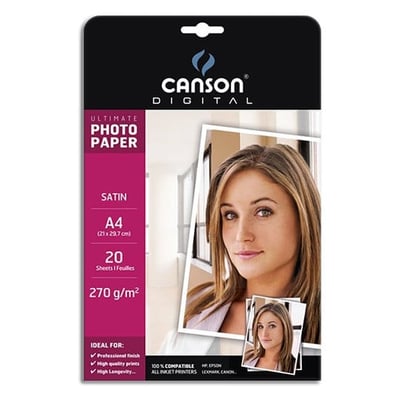 Papel Fotográfico Ultimate Satin A4 20f