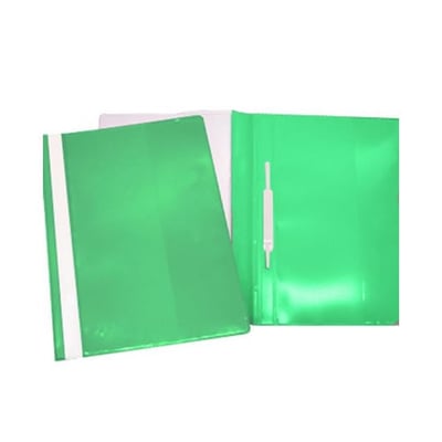 Clasificador Plástico Cubierta Transp. Verde Pack 25