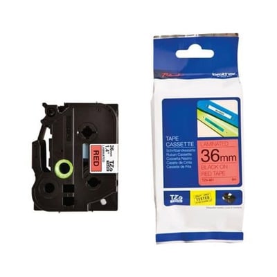 Fita Original Brother TZE461 Vermelho/Preto 36mm