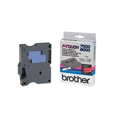 Fita Gravação Orig. Brother 12mm Preto/Vermelho