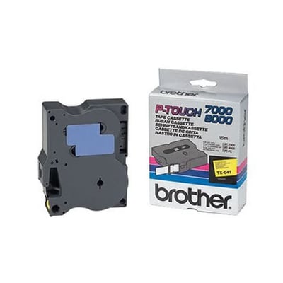Fita Grav. Orig. Brother 6mm Amarelo/Preto