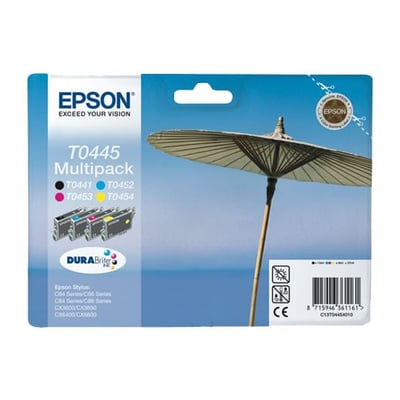Cartuchos de tinta Originales Epson T0445 Pack 4 Colores