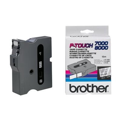 Fita Grav. Orig. Brother Transp./Preto 18mmx15mts