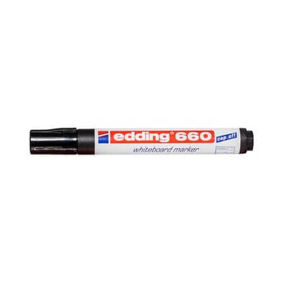 Marcador de Pizarra Edding 660 Negro - 10un