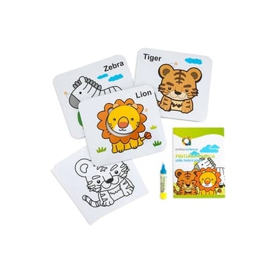 Pintura Mágica León Tigre y Cebra