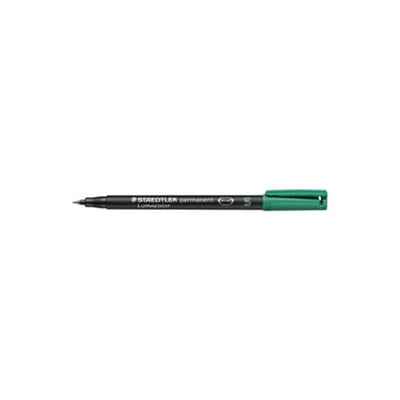Marcador Staedtler Perm. Lumocolor S Verde 10un