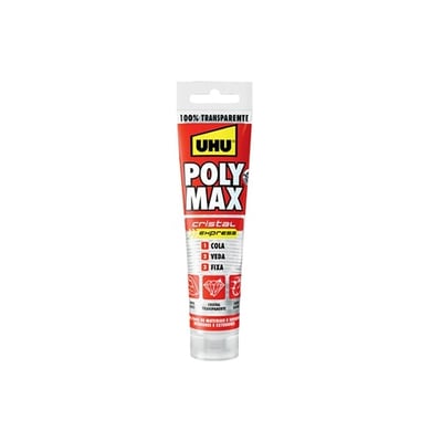 Cola e Veda Poly Max Cristal Express Tubo UHU 115g