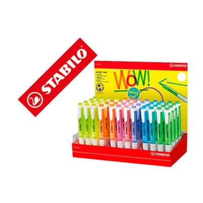 Marcador Stabilo Swing Cool Neon - Expositor 48un
