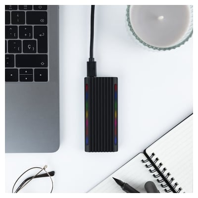 Caixa para Disco Externo TooQ SSD M.2 - USB-C