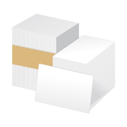 Cartões ZEBRA Brancos sem Banda Magnética Pack 500